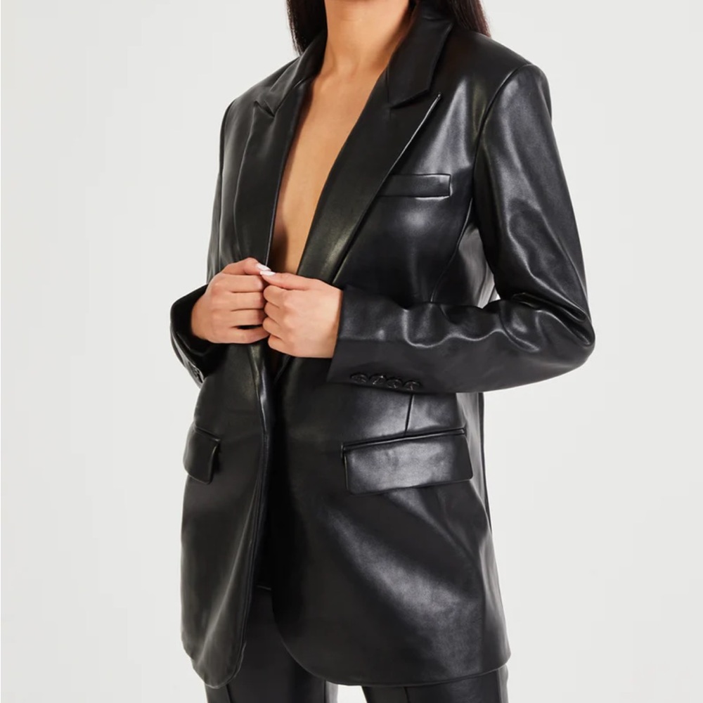 BOA Vegan Leather Blazer NWT